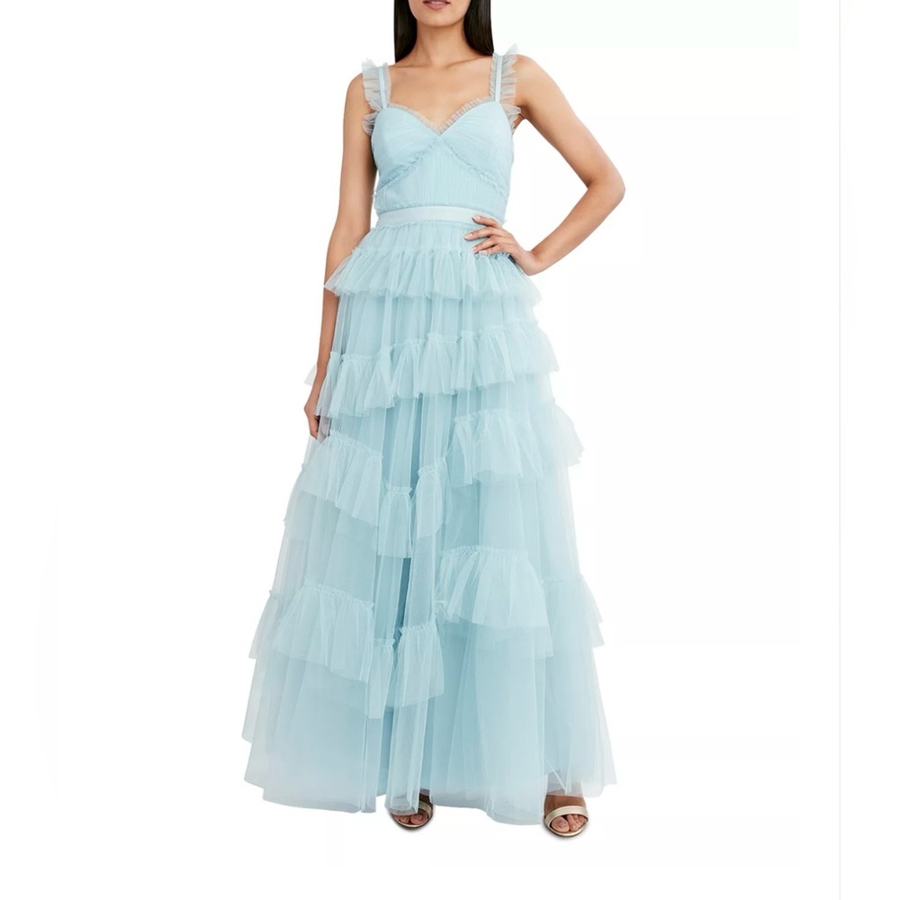 BGBGMAXAZRIA Eve Ruffled Gown size 6! WORN ONCE